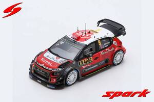 ■スパークモデル 1/43 2017 シトロエンC3 WRC #7 A.ミケルセン ラリードイツ