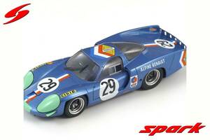 ■スパークモデル 1/43 1968 アルピーヌA220 #29 ルマン24h