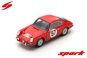 ■スパークモデル 1/43 1966 ポルシェ911S #57 ラリーモンテカルロ