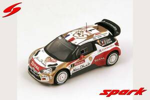 ■スパークモデル 1/43 2013 シトロエンDS3 WRC #1 S.ローブ ラリーモンテカルロ