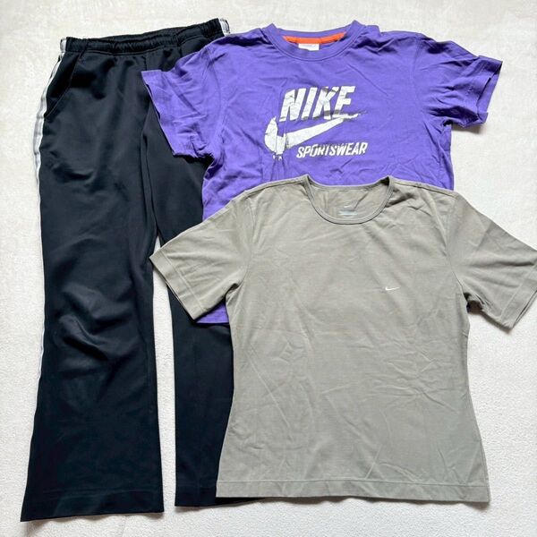 【状態A】 まとめ売り 3点セットNIKE ナイキ Tシャツ パンツ ジャージ レディースLサイズ