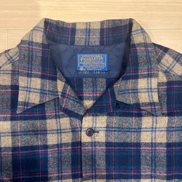 超美品 極上カラー 60-70s Pendleton ボードシャツ Lサイズ USA製 ペンドルトン