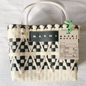 MARNI MARKET ピクニックバッグ チェック 未使用