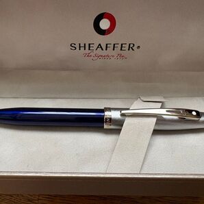 SHEAFFER ボールペン 青ブルー 専用ケース付き