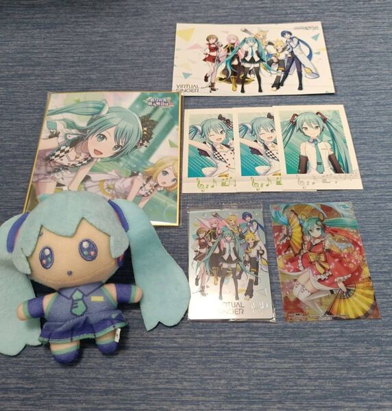 初音ミク プロセカ プロジェクトセカイ ぬいぐるみ カード 色紙 チェキ