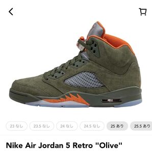 Nike Air Jordan 5 Retro "Olive" 29cm ナイキ