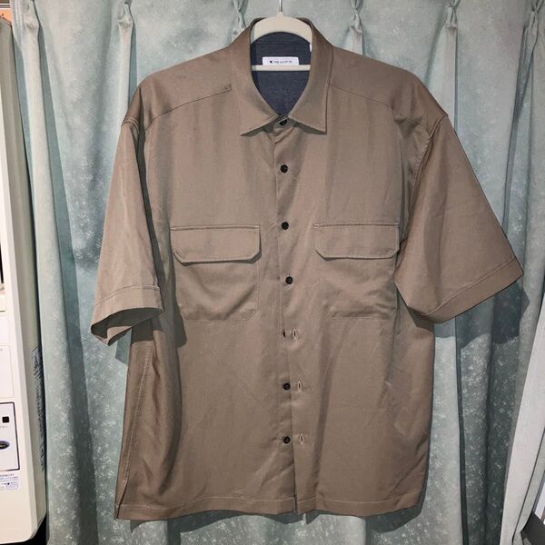 THE SHOP TK ザ ショップ ティーケー 半袖シャツ ワークシャツ ポリエステル100% メンズ Lサイズ K-52