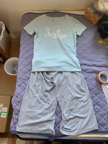 【最終価格】パジャマ ルームウエア 半袖 上下セット Mサイズ