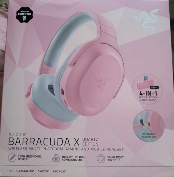 Razer Barracuda X Quartz Pink ゲーミングヘッドセット RZ04-03800300-R3M1