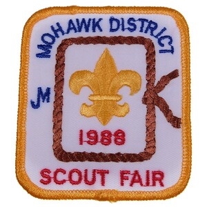 ZG102 80s MOHAWK DISTRICT SCOUT FAIR 1988 ボーイスカウト BSA ワッペン パッチ ロゴ エンブレム アメリカ 米国 USA 輸入雑貨