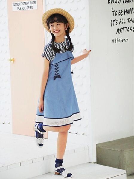 メゾピアノジュニア Tシャツ ワンピース セットアップ サイズL160