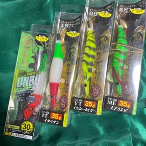 蛸墨族 3.5号(35g)VE-66 ミドリエビ など4点