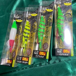 蛸墨族 3.5号(35g)VE-66 イエロータイガー など4点