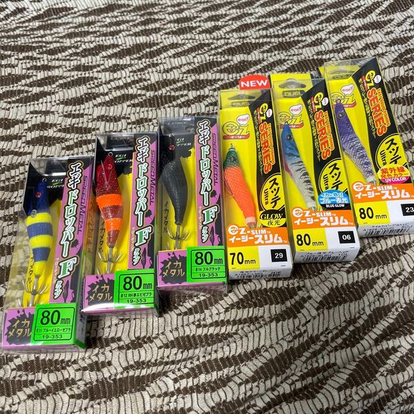 スピードメタル エギドロッパー Fタイプ #31 ブルーイエローゼブラ など6点セット