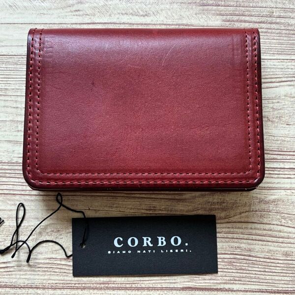 CORBO コルボ カードケース 名刺入れ レディッシュブラウン