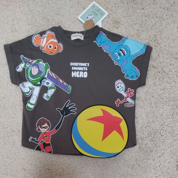 【タグ付き新品】ディズニー ピクサー 半袖Tシャツ 110cm