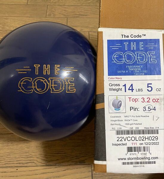 先着順 STORM THE CODE ストーム ザコード 14p 左投 ボウリングボール