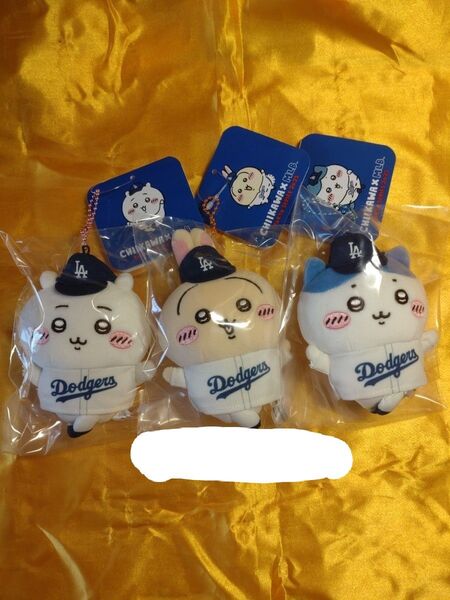 【未開封】ちいかわ マスコット ドジャース ちいかわ×MLB TOKYO SERIES 野球 ハチワレ うさぎ