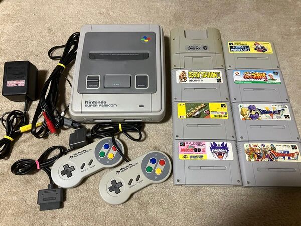 スーパーファミコン本体セット 分解洗浄済み 全ソフトクリーニング済み 純正品 正常動作品 スーパーゲームボーイ付