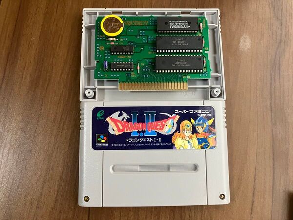 ドラゴンクエストⅠ・Ⅱ スーパーファミコン 新品電池交換 メンテナンス済み