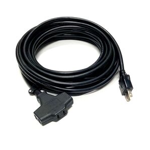電源 延長コード 3口 分配 10m 1500W 125V 15A 電気工具 電動工具 作業用 延長ケーブル 電源ケーブル