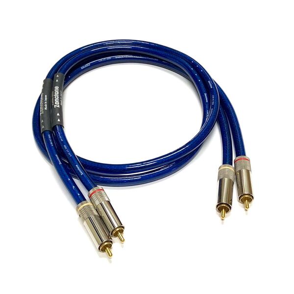ZONOTONE 6.5N AC-2000 Meister RCA 1m ペア RCAケーブル オーディオケーブル ゾノトーン