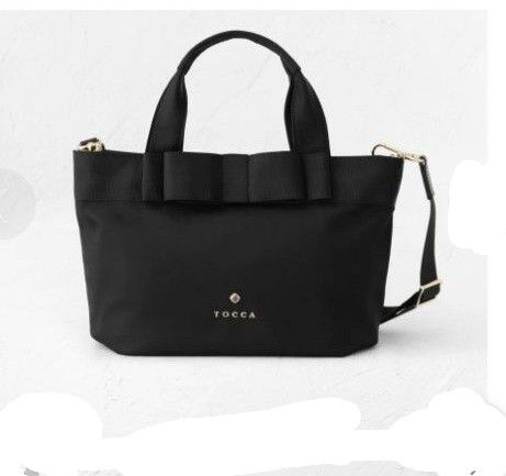TOCCA(トッカ)RIBBON BRICK TOTE M トートバッグ M ブラック 未使用