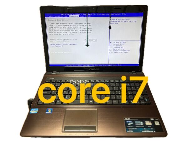 ASUS core i7 ノートPC ジャンク!