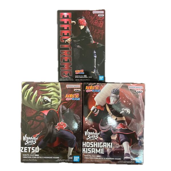 NARUTO-ナルト疾風伝-VIBRATION STARS-ゼツ&干柿鬼鮫&サソリ フィギュア 3体セット 【新品未開封】