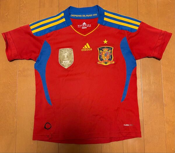 スペイン代表 2010 W杯 優勝記念 ユニフォーム adidas 130サイズ