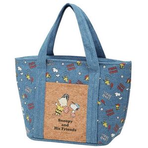 ランチバッグ スヌーピー コルク デニム