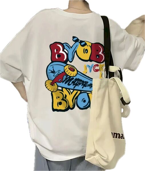 Tシャツ 半袖Tシャツ クルーネック トップス プリントTシャツ