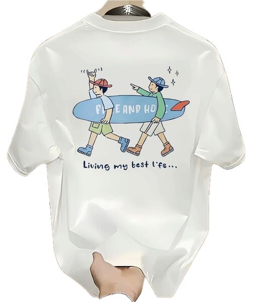 Tシャツ 半袖Tシャツ クルーネック トップス プリントTシャツ