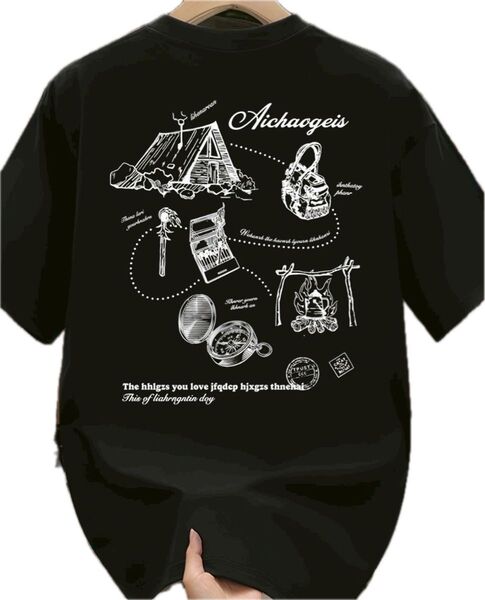 Tシャツ 半袖Tシャツ クルーネック トップス プリントTシャツ