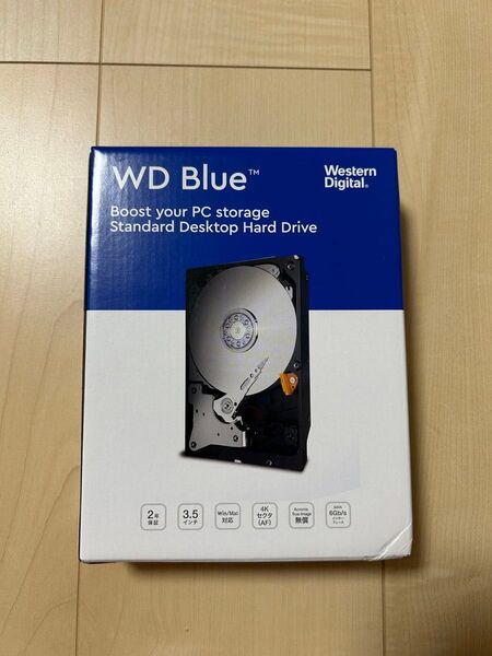新品未開封 WESTERN DIGITAL 3.5インチHDD 8TB WD80EAAZ WD BLUE