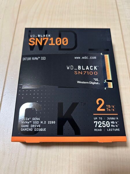 WD Black SN7100 NVMe 2TB M.2 SSD WDS200T4X0E