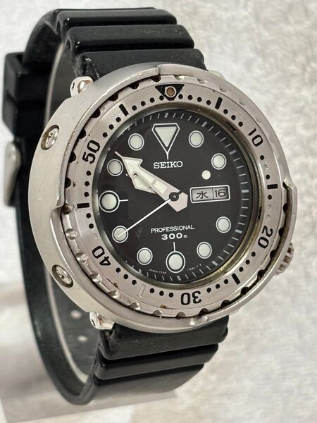 【美品】SEIKO セイコー プロスペックス マリーンマスター クォーツ【7C46-7010 SBBN007】【稼働品】メンズ