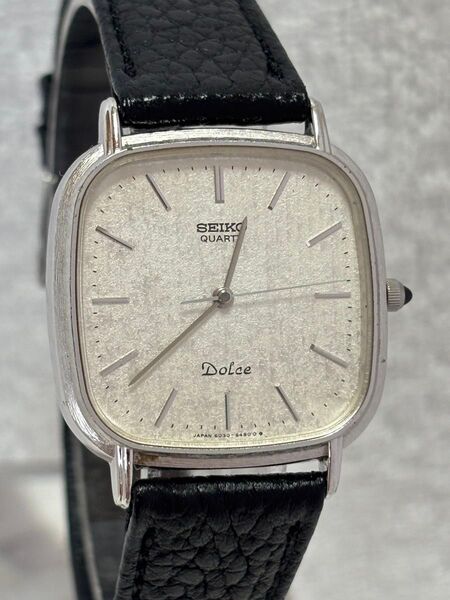 【美品】SEIKO セイコー ドルチェ クォーツ【6030-5420】文字盤:シルバー【動作状況:良好】メンズモデル