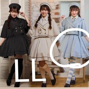 マリンアカデミア LL ライトブルー しまむら クラロリ くる実 スカート ロリィタ ロリータ コスプレにも