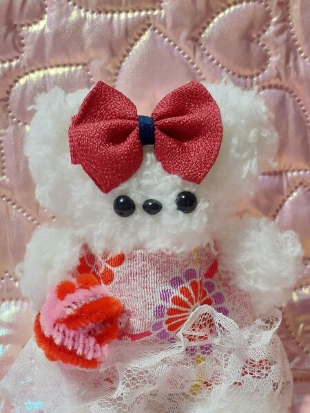 ハンドメイド モールドール 和のおてだま先生 くまのみちこ