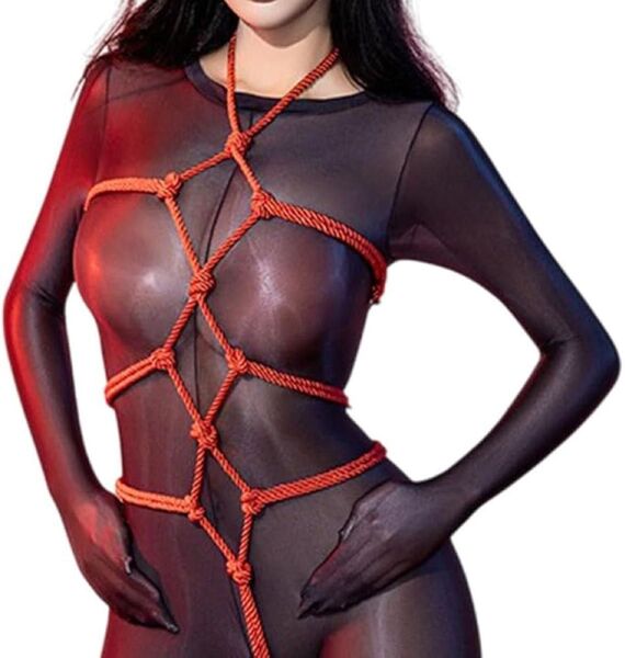 亀甲縛り smグッズ コスプレ 衣装 拘束具 女性 ロープ 縛りプレイ SMプレイ 女性用 初心者向け 簡単装着 セクシー