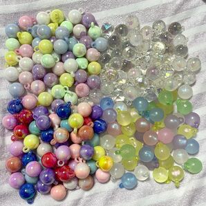 カン付き アクリルビーズ 4種類セット 各50個 おまけ付き♪