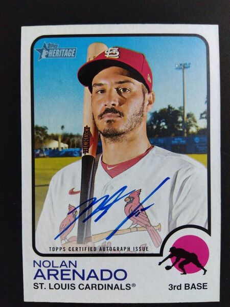 2022 Topps HERITAGE Real One Auto. Nolan Arenado 〜 ノーラン・アレナド直筆サイン