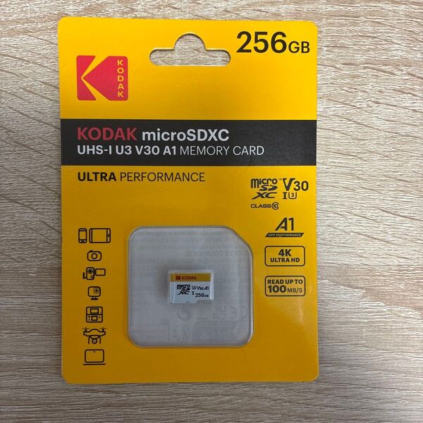 KODAK microSDXC UHS-I U3 V30 A1 256GB