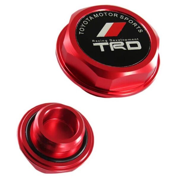 TRD トヨタ TOYOTA アルミニウム オイル フィラー キャップ アルマイト加工 レッド 赤 GR SPORT e