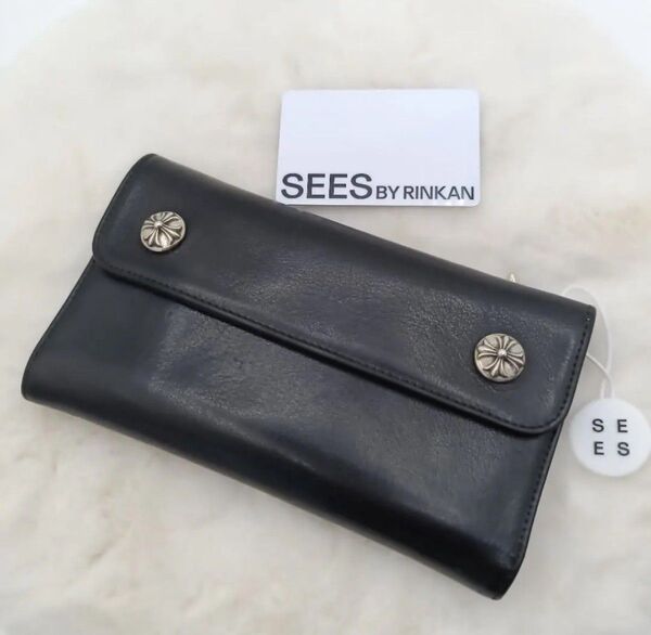 正規美品!クロムハーツ ウェーブクロス ウォレット 財布