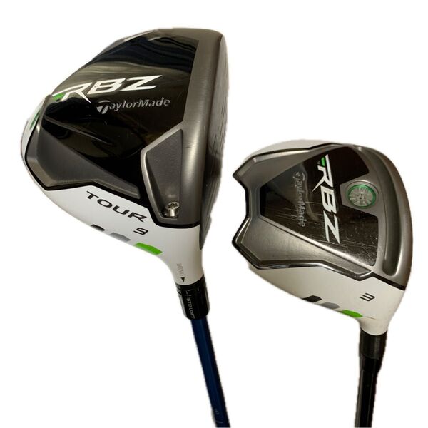 ぶっ飛び TaylorMade RBZ TOUR 9 ドライバー & 3W 2本セット