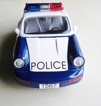 ミニカー.ＵＳＡ.POLICE.CAR /ダイキャスト.プルバック走行　未使用_画像2