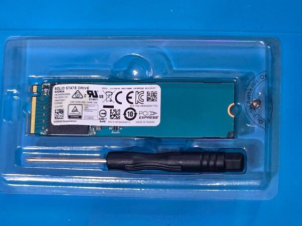東芝 TOSHIBA 256GB NVMe SSD Type-2280 BG4 PCIe Gen3x4 KBG4AZNV256G