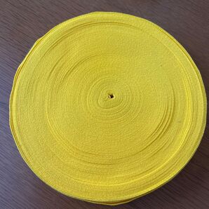 黄色綾テープ 2センチ幅 巻き